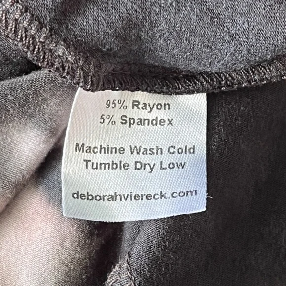 NWT Deborah Viereck Black Tie-Dye Midi Dress - Picture 10 of 10